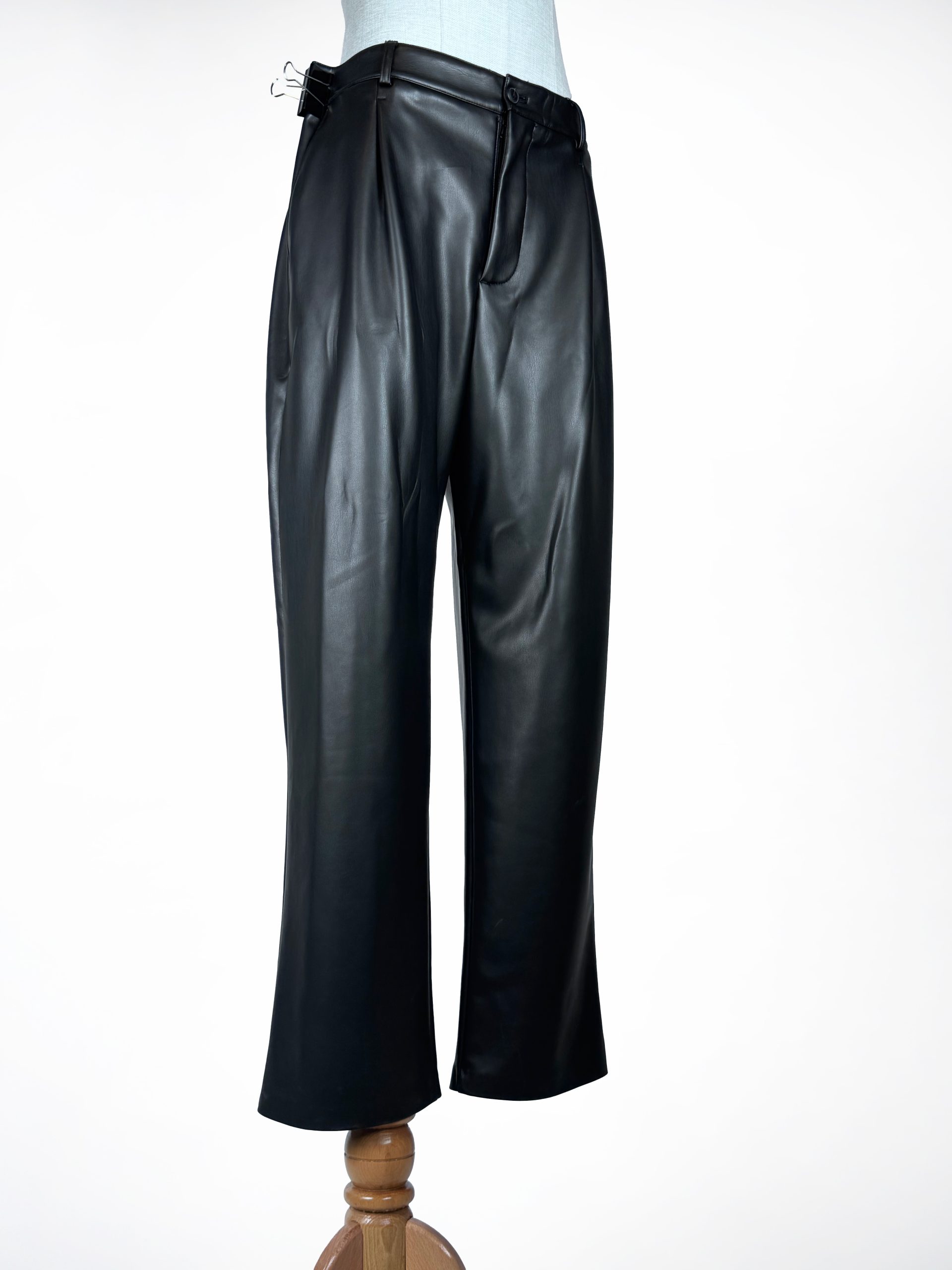 Faux Leather Trousers - Image 3
